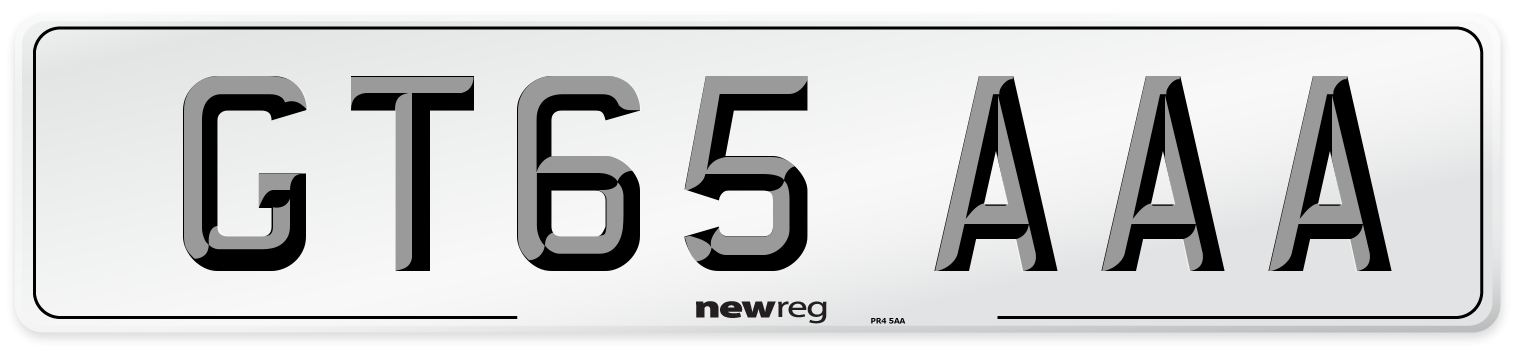 GT65 AAA Number Plate from New Reg